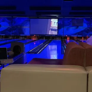 a bowling alley