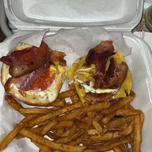 Bacon Cheeseburger With Regular Fries