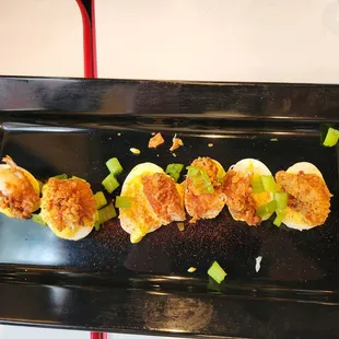 Lobster Deviled Eggs