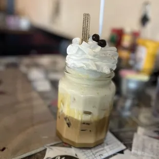 Caramel iced coffee