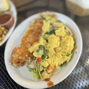 Veggie Omelet (side of hashbrowns)