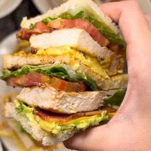 Chicken club sandwich