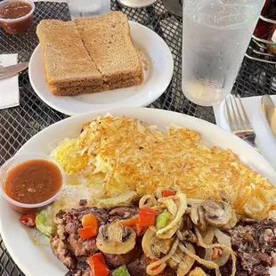 Corn Beef Hash and Eggs