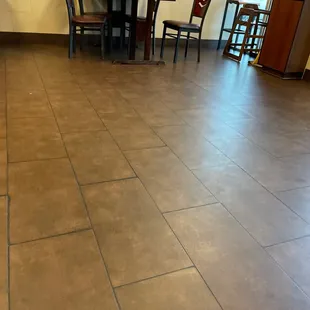 Seating area of the restaurant