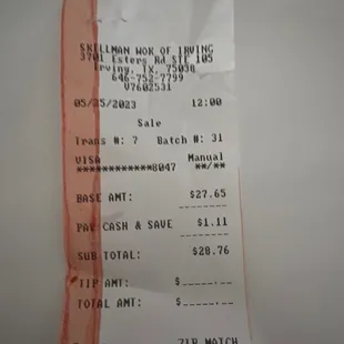 Receipt