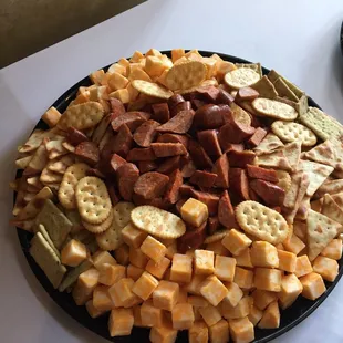 Cheese and cracker platter!