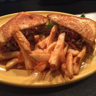 Turkey and Hot Ham Sandwhich