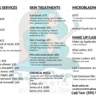 2021 Prices. Please contact me for special requests