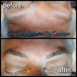 Microblading takes away the need to fill in your brows, while looking natural!