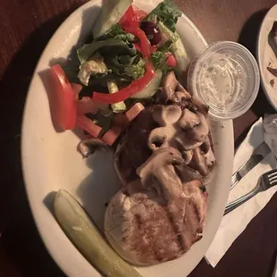 Cheddar Mushroom Burger