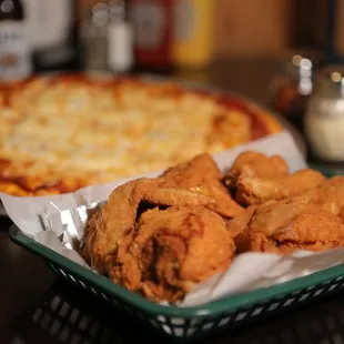 Great pizza and chix all the time and even better with the Monday Special!