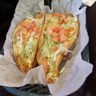 Two Saturday Taco specials $2.50 each  H U G E !