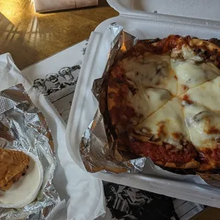 Baby pizza and wings