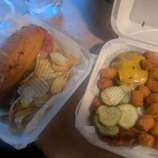 Marshall and tasteless over cooked burger.