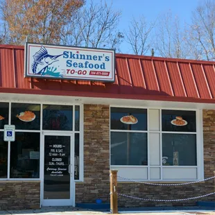 the front of the restaurant