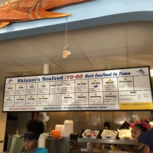 customers at the counter