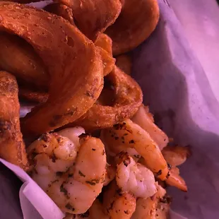 Grilled shrimp and fries 9.5/10