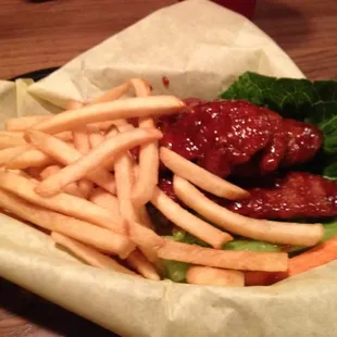 Garlic BBQ chicken fingers
