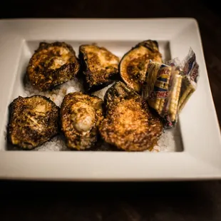 a plate of fried food