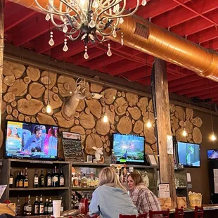 Bar area has some TVs