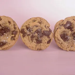 Giant chocolate chunk cookies