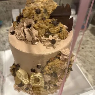 Sugar free chocolate chip cookie cake