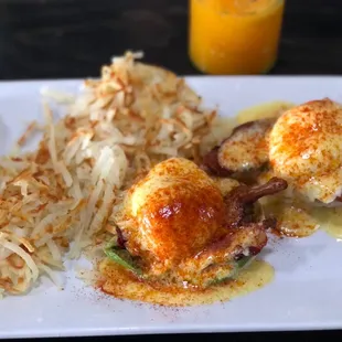 Pork Belly Eggs Benedict