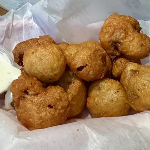 Fried Mushrooms with ranch