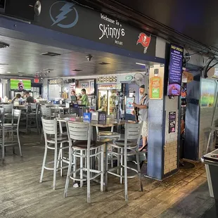 More of skinny's with live band