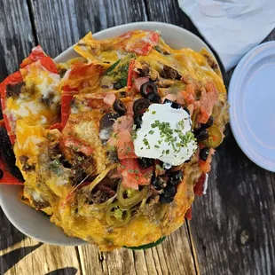 "Small" giant nachos