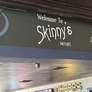 Pic of sign in skinny's