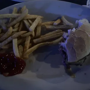 Burger was perfect so was the 4 app platter. I should have taken a picture before I ate. But it was really good!