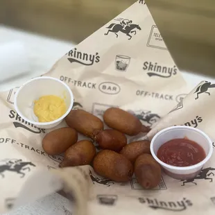 Mini corn dogs