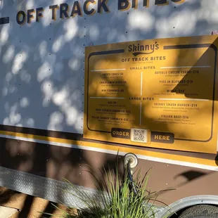 Food truck menu