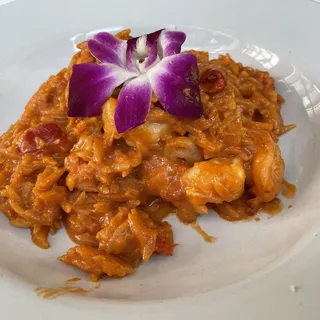 Shrimp with Orzo Ala Ouzo *Popular
