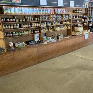 the inside of the store