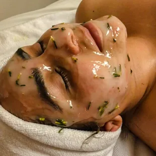 Mask on Client, part of our Facials - Scottsdale Arizona 2019
