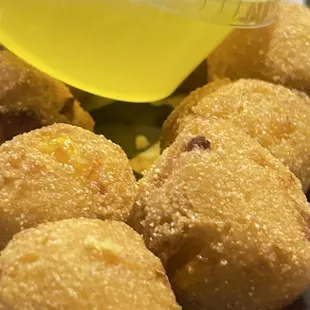 a basket of fried food