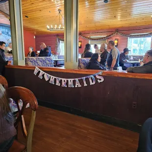 We had the lower end and upper area with booths