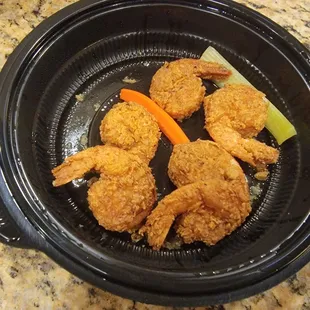 $17 for 7 lousy small shrimp (I ate one before taking the pic).  What a rip off!