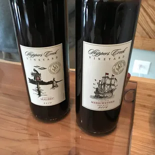 two bottles of wine