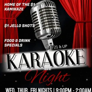 karaoke night flyer