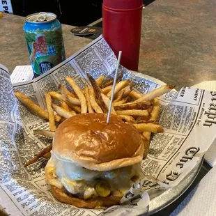 Mushroom Swiss Burger