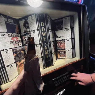 Jukebox with beer in a bag