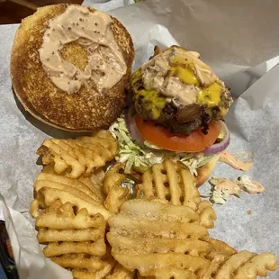 Bacon cheddar burger