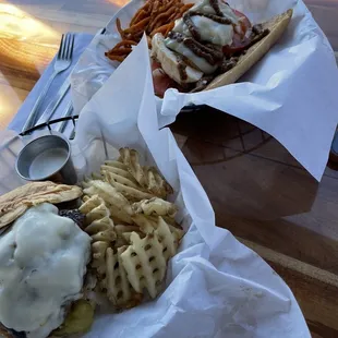 Mushroom Swiss Burger