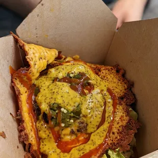 Naked heifer with green pueblo chiles