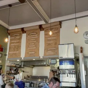 the interior of a restaurant