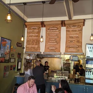 Inside, wasn't crazy busy while I was there