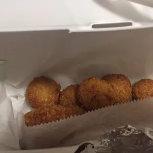 Flavorful falafels with a nice crunch